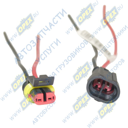 904576 Колодка разъема 2 конт. 1,5мм; с проводом (герметичная) с ответной частью Nord Yada